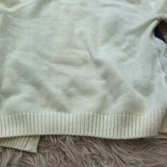 Cotton Argyle Sweater 💙🤍💚 - Picture 6 of 9